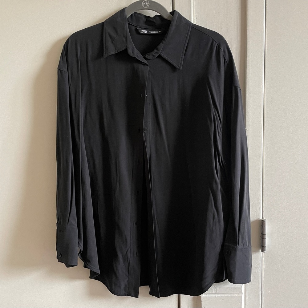 Zara Black Button Up